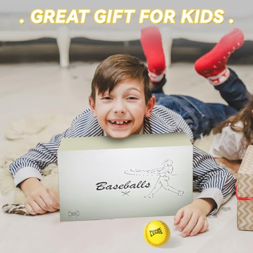 Soft Foam Baseballs for Kids - 12 Pack Practice Balls for Beginners - color: yellow