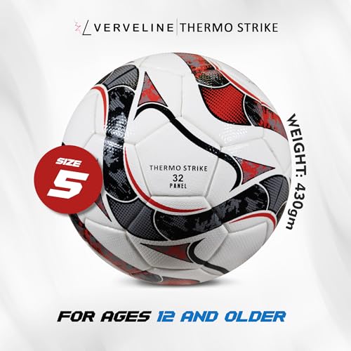 Soccers Ball Size 5 Soccerball Youth Soccer Balls – Professional Soccer Balls Training Soccer Ball Outdoor, Indoor Soccer Ball - Competition Level Thermo Strike Thermobonded Football from
