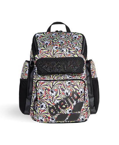 ARENA One Go Backpack Swimmer Athlete Daypack Large Size Equipment Swim Bag - color: Fun Skulls