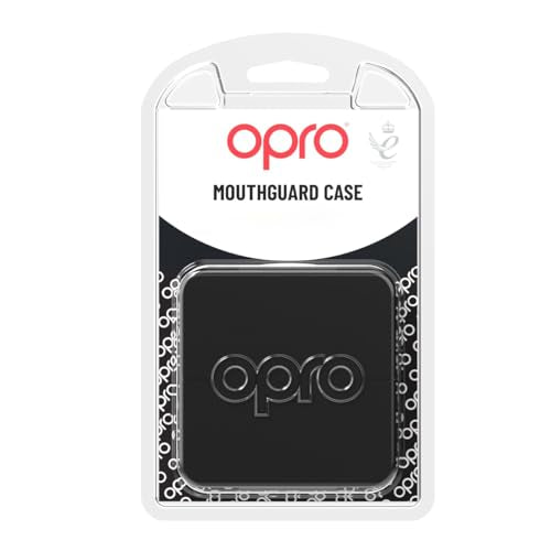 OPRO Mouth Guard Case (Black) Long-Lasting Freshness and Hygiene with Biomaster Protection – Hygienic Retainer Case for Mouthguards, Night Guards, Retainers & Snore Guards - color: Black