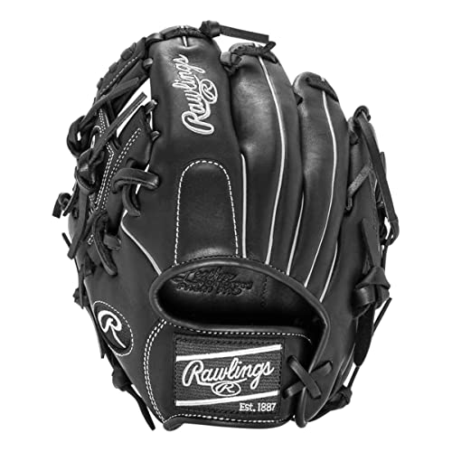Rawlings Gamer Contour Series Utility Baseball Glove | Youth | Travel | Infield | Outfield | First Base | Black | Right Hand Thrower | Left Hand Thrower