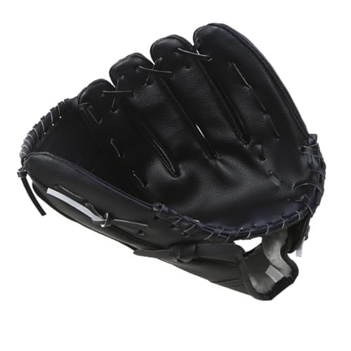 POPETPOP PU Thickened Baseball Glove for Infielder Training Mitt Shock-Absorbing Breathable Anti-Slip Flexible Sports Glove for Youth Beginners