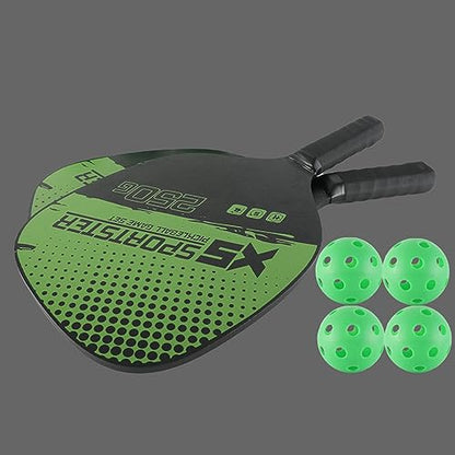 Pickleball Paddles Set of 2 Paddle for Pickleball and Ball Set Beginners Pros