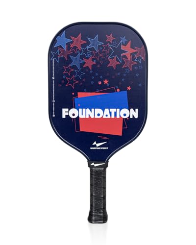 Warping Point Junior Pickleball Paddle – T700 Carbon Fiber Face, Lightweight Polymer Core, Designed for Kids 12 & Under and Teens 13+, Youth-Friendly Grip and Balanced Control - size: 13.3mm