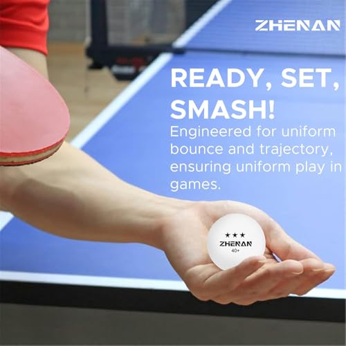40+ New Material Ping Pong Balls 20 Pack Multicolor White and Orange Advanced Table Tennis Balls 3 Star Training & Practice Ping Pong Ball，Competition and Recreational Play, Abs Ping Pong Ball - color: Multicolor
