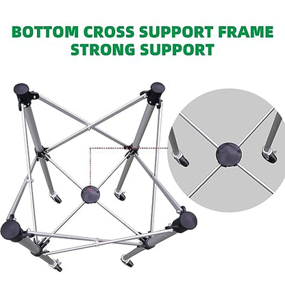 Tennis Ball Hopper Ball Cart, Can Hold 165 Balls Tennis Basket, Foldable and Disassembled Comes Pickleball Hopper with Storage Bag,Suitable for Tennis/Pickleball/Baseball/Softball