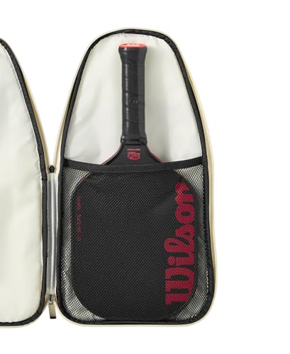 WILSON Pickleball Soft Cover Bag - Holds 1 Pickleball Paddle, Blue/Cream