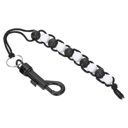 PATIKIL Golf Beads Score Counter, Golf Stroke Counter Beads with Clips Golf Accessories for Women Golfer Strokes Count - color: White/Black
