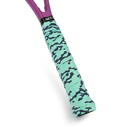 Get A Grip Racket Overgrips – Anti-Slip Tennis Grip Wrap, Sweat Absorbent & Quick-Dry Handle Tape for Tennis, Padel & Pickleball - color: Liquid Motion, size: 1 Grip