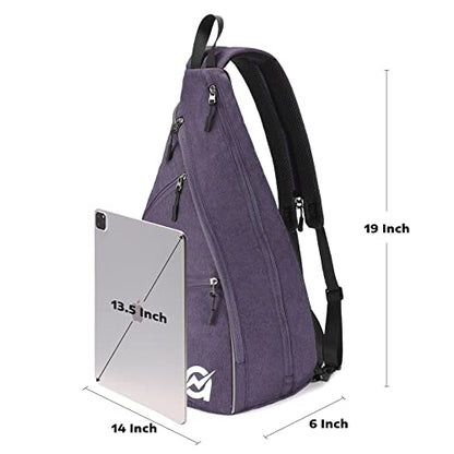 A11N SPORTS Pickleball Bag, Reversible Crossbody Sling Bag/Backpack for Women Men - color: Lavender