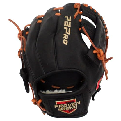 PBPRO Travel 9.5” Infield Baseball Training Glove – Post Web Infield Travel Trainer for Baseball