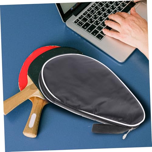 Sosoport Reusable Oxford Cloth Table Tennis Racket Bag Practical Fixed Storage Case Organizing Bag for Pong Paddle Protection and Sports Use