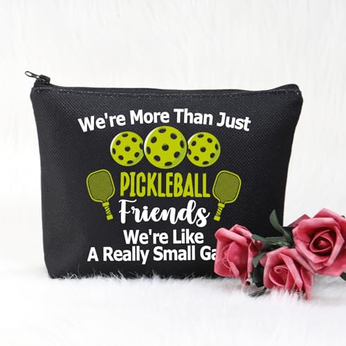 POFULL Pickleball Player Paddleball Gift We're More Than Just Pickleball Cosmetic Bag for Pickleball Lovers