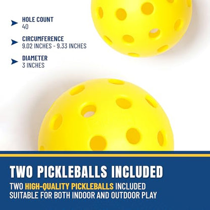 Ultimate Youth Pickleball Set with Net, Paddles, and Balls - Start Playing Pickleball Today with This Complete Junior Kit for Boys and Girls Ages 5 to 12