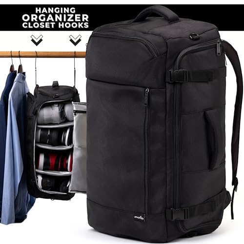 Athletico SneakerBox - Premium Sneaker Travel Duffel Bag/Backpack - For Shoes, Clothes, and Gym (Black)