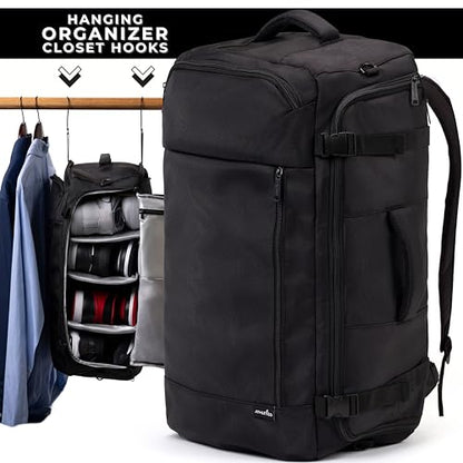 Athletico SneakerBox - Premium Sneaker Travel Duffel Bag/Backpack - For Shoes, Clothes, and Gym (Black)