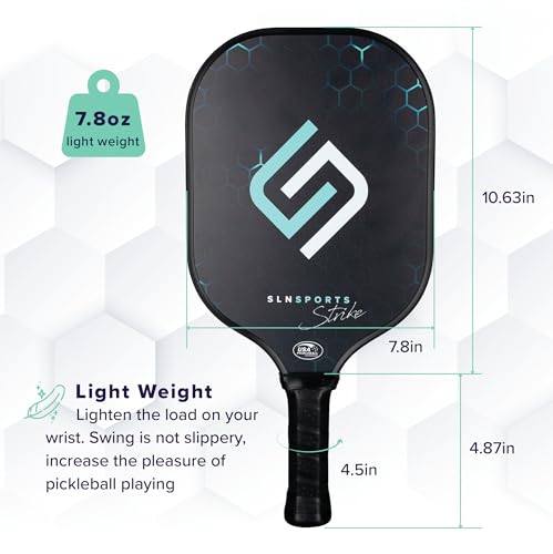 Pickleball Paddles | USAPA Approved Carbon Fiber Paddles/Fiberglass Pickleball Rackets Set of 2 | Carrying Case, 4 Balls | Pickleball Raquets for Kids and Adults - style: Carbon Fiber Set of 2