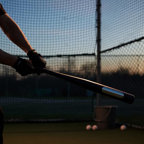 Metal Baseball Bat 21 Inch Aluminum Bat Lightweight Metal Construction with Non-Slip Grip for Practice & Training