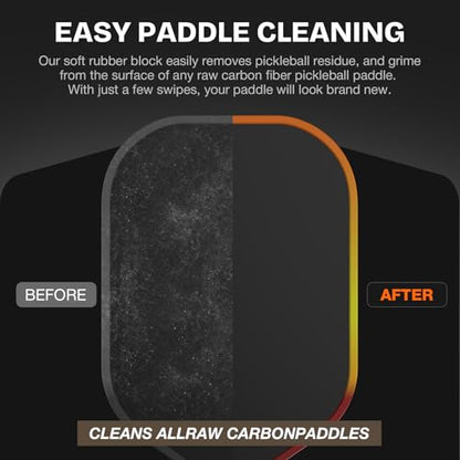 DGYGQ Pickleball Paddles - Professional Carbon Fiber Paddle with Honeycomb Core Pickleball Rackets - Lightweight Precision & Enhanced Shock Absorption for High Spin (Yellow-Orange Ombre)