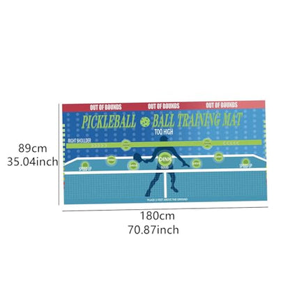 Pickleball Dink Pad Practice Rebounder Training Poster Mat 35.04x70.87inch for Wall Gym Exercise Skill Enhancement