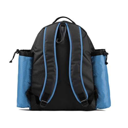 Boombah Tyro Baseball/Softball Bat Backpack - 20" x 15" x 10" - Holds 2 Bats up to Barrel Size of 2-5/8" - color: Black/Columbia Blue