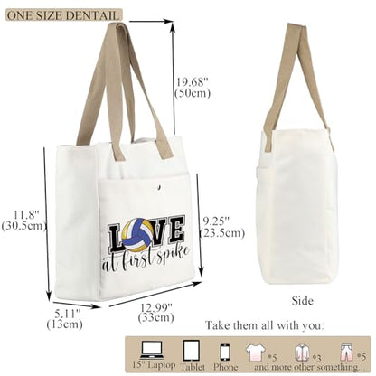 MBMSO Volleyball Tote Bag for volleyball players Volleyball Lover Gift Volleyball Mom tote Team coach Gift volleyball gym bag