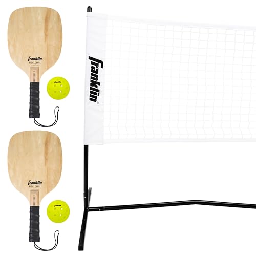 Franklin Sports Pickleball Set - Half Court Net, 2 Paddles, 2 Pickleballs
