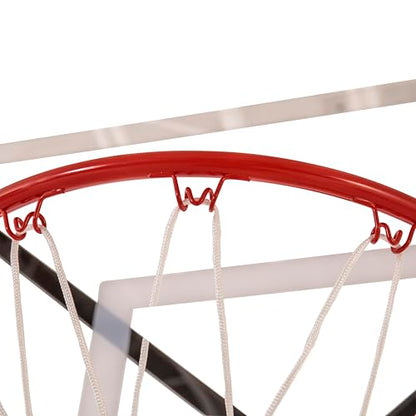 Silverback Standard Breakaway Rim with Nylon Net Compatible with Silverback and Goaliath Portable Basketball Hoops