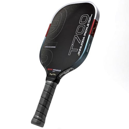 Pickleball Paddle with T700 Raw Carbon Fiber, 16mm Upgraded EPP Foam Core, Torque-Boost Weighting System & Elasticity Enhancement Design