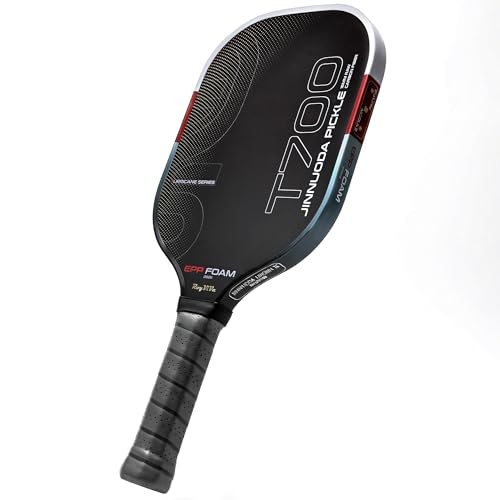 Pickleball Paddle with T700 Raw Carbon Fiber, 16mm Upgraded EPP Foam Core, Torque-Boost Weighting System & Elasticity Enhancement Design