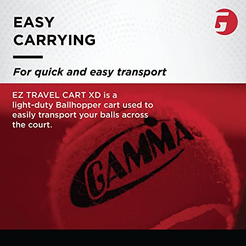 GAMMA Sports EZ Travel Cart, Tennis & Pickleball Hopper, Padel, Portable Compact Design, Sturdy Lightweight Construction, EZ Bags, 150 or 250 Capacity, Premium Carrying Case Included - size: 150 Ball, style: Previous Cart