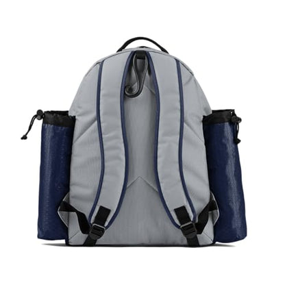 Boombah Tyro Baseball/Softball Bat Backpack - 20" x 15" x 10" - Holds 2 Bats up to Barrel Size of 2-5/8" - color: Gray/Navy_C23