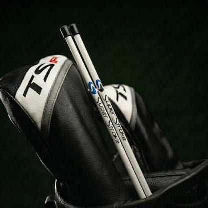 SuperStroke Golf Alignment Sticks 45" Fiberglass Rods, Full Swing Training Aid Kit, Help's with Posture Correction and Shot Accuracy (Set of 2) - color: White