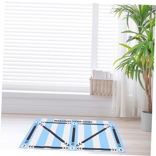 Totority Soccer Training Mat Skid Footstep Training Pad for Indoor Agility Drills for Enhanced Skills and Control Soccer Practice