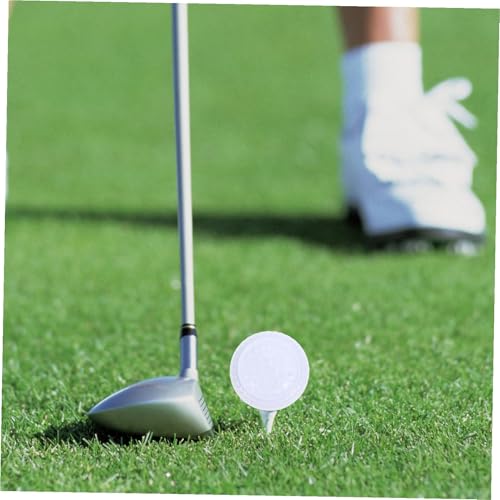 Abaodam 2pcs Flat Shape Golfing Practice Balls for Putting Training Lightweight and Durable Golfing Aids for Use for Beginners and Professionals