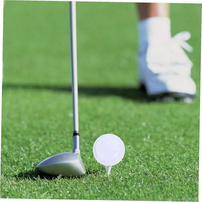 Abaodam 2pcs Flat Shape Golfing Practice Balls for Putting Training Lightweight and Durable Golfing Aids for Use for Beginners and Professionals