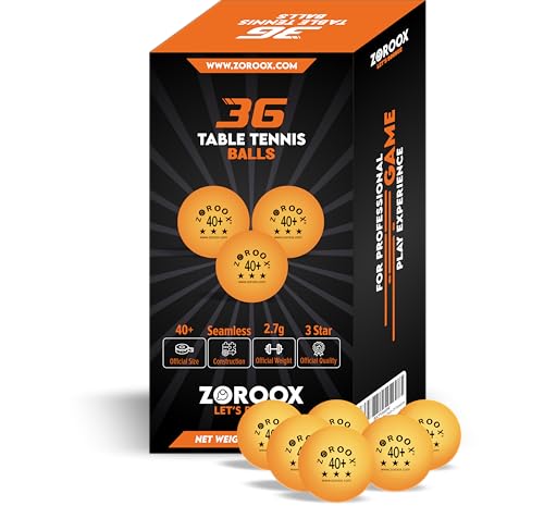 High-Performance 3-Star Table Tennis Balls - Pack of | 9, 18, 36 or 72 | Orange or White | 40+ ABS Competition Grade Ping Pong Balls - color: Orange, style: Pack of 36 Balls