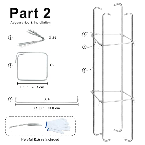 Basketball Hoop Anchor Kit, JUKFITA Ground Anchor for Hoop Reinforcement & Easy Installation