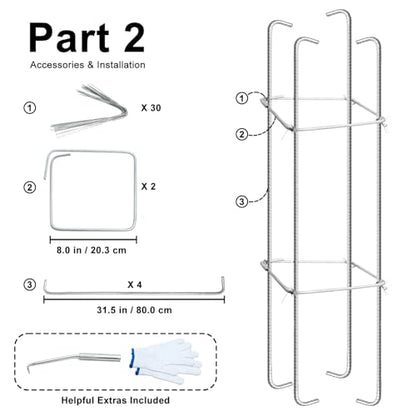 Basketball Hoop Anchor Kit, JUKFITA Ground Anchor for Hoop Reinforcement & Easy Installation