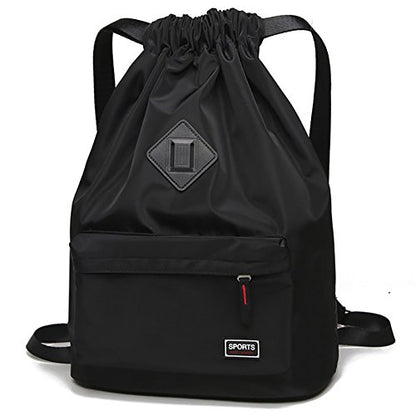 Peicees Waterproof Drawstring Sport Bag Lightweight Sackpack Backpack for Men and Women | Waterproof
