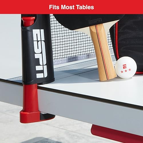 ESPN Ping Pong Set, Table Tennis Ideal for Family Games and Game Night - color: Net + 2 Paddles + Balls
