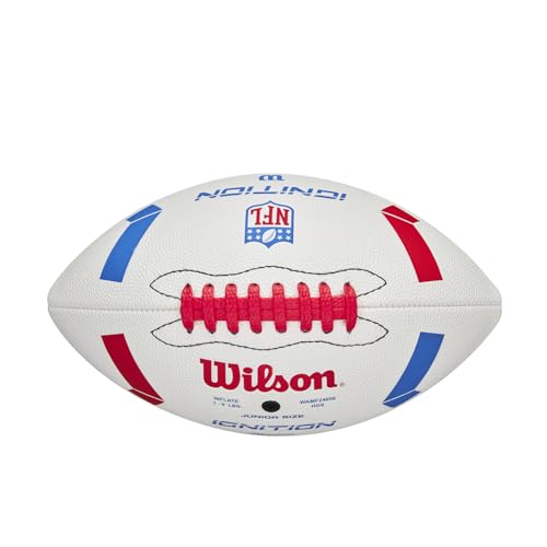 WILSON NFL Ignition Footballs - color: White, size: Junior - Ages 9-12, style: NFL Ignition