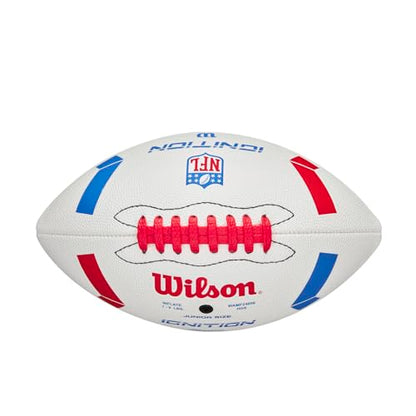 WILSON NFL Ignition Footballs - color: White, size: Junior - Ages 9-12, style: NFL Ignition