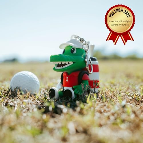Animal Caddy Golf Tee Holder, Includes 8 Golf Tees, Fun Golf Accessory for Men & Women, Golf Gift - color: Red, style: Gator Caddy