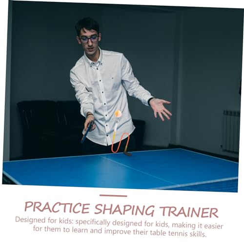 GALPADA Table Tennis Training Device Adjustable Pong Trainer for Indoor Practice and Safe Table Tennis Equipment for Individuals and Beginners