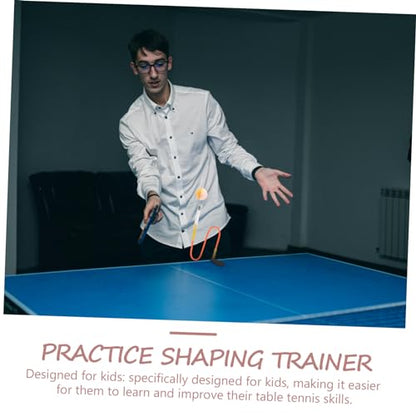 GALPADA Table Tennis Training Device Adjustable Pong Trainer for Indoor Practice and Safe Table Tennis Equipment for Individuals and Beginners