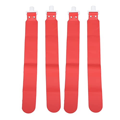Adjustable Flag Football Set, 5 PCS PP Flag Football Belts with 2 Flags and D for Youth Adults Training, Games and Sports Activities (Red)