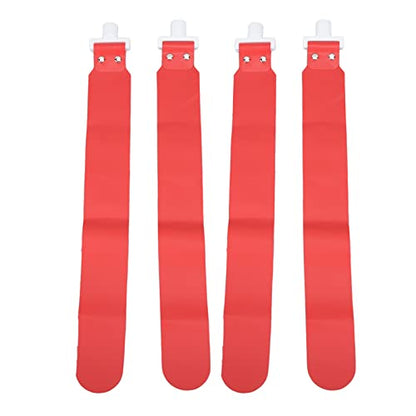Adjustable Flag Football Set 5 PCS PP Adjustable Flag Football Belts for Youth and Adults Training Equipment - color: Red