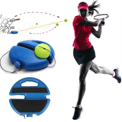 Tennis Trainer - Tennis Ball Training Baseboard,2027 New Tennis Practice Rebounder with String Balls,Portable Tennisball on String for Practice,Multifunctional Tennis Solo PracticeSet for Beginners