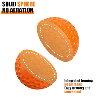 GKK 12 Pack Pitching Machine Soft Balls,9-Inch 1.75OZ Pitching Machine Soft Balls for Hand-Eye Coordination, Hitting and Fielding Practice(Orange)